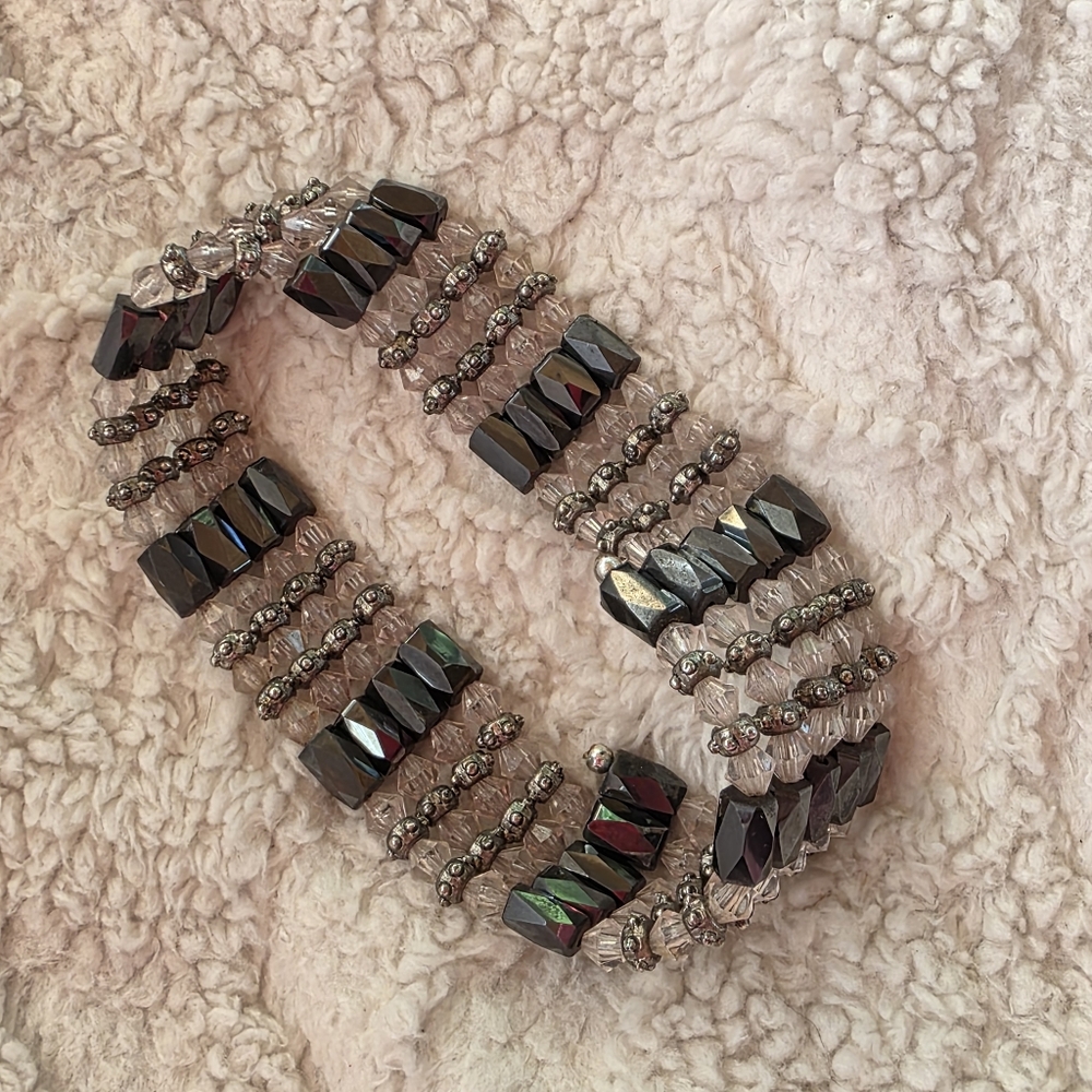 Magnetic Black Hematite 36" Strand